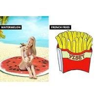 Funny Food Inspired Beach Towel - 8 Designs! - Black