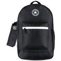 Converse Junior Unisex Chuck Patch Backpack & Pencil Case - Black