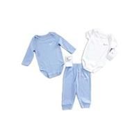 Nike baby  Blue cream vest Jersey bodysuit Trousers 3pc set size 6 months NWT