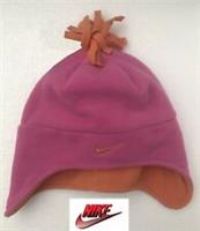 Nike Child Unisex Tassel Fleece Ear Cover Pompom Hat Beanie