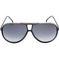 Grey Shaded Lens Red Detail Black Sunglasses