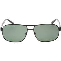 Banana Republic Green Pz Lensed Matte Black Sunglasses