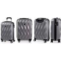 Gino Ferarri 3 Piece Hard Shell Suitcase Set In 5 Colours - Silver