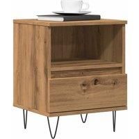 Bedside Cabinet Artisan Oak 40x35x50 cm Engineered Wood