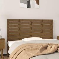 Wall Headboard Honey Brown 146x3x63 cm Solid Wood Pine