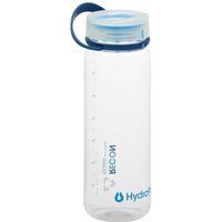 Hydrapak RECON - 50% Recycled Plastic Water Bottle, Eco Friendly & BPA Free, Smooth Flow Twist Cap, Easy Carry (750 ml, Clear/Navy & Cyan)