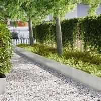 Lawn Edgings 10 pcs 100x0.5x30 cm Stainless Steel