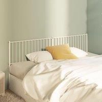 Metal Headboard White 200 cm