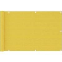 Balcony Screen Yellow 90x400 cm HDPE