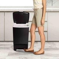Simplehuman 45 Litre Black Plastic Pedal Bin CW1371