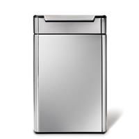 simplehuman CW2018 48L (24,24) Rectangular Touch-Bar Bin, Brushed Stainless Steel, W 50.0cm x H 71.0cm x D 29.0cm, metal, (24/24) Recycler