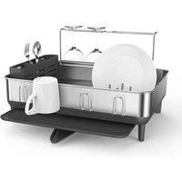 simplehuman Steel Frame Dishrack, Brushed Stainless Steel