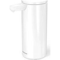 simplehuman Sensor Pump, Alloy Steel, White, 266ml Rechargeable (2024 Model)
