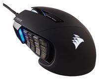 Corsair SCIMITAR ELITE RGB WIRELESS MMO Gaming Mouse - 26,000 DPI - 16 Programmable Buttons - Up to 150hrs Battery - iCUE Compatible - Black