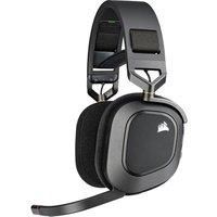 Corsair HS80 RGB WIRELESS Premium Gaming Headset with Dolby Atmos Audio (Low-Latency, Omni-Directional Microphone, 60ft Range, Up to 20 Hours Battery Life, PS5/PS4 Wireless Compatibility) Carbon