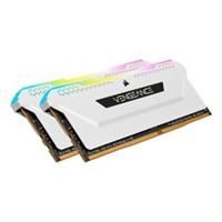 Corsair Vengeance RGB PRO SL 32GB (2x16GB) DDR4 3200MHz C16, Illuminated Desktop Memory Kit (10 Individually Addressable RGB LEDs, Wide Compatibility, Optimised for Bandwidth & Response Times) White