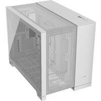 CORSAIR 2500D AIRFLOW Small-Tower mATX Dual Chamber PC Case – Tempered Glass – Reverse Connection Motherboard Compatible – No Fans Included – White