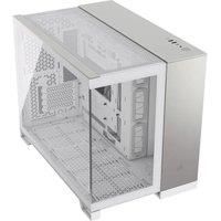 Corsair 2500X RGB Tempered Glass Micro-ATX Dual Chamber PC Case - White