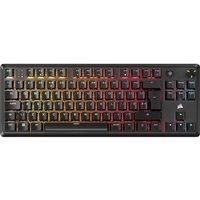 Corsair K70 CORE TKL RGB Tenkeyless Mechanical Gaming Keyboard – Pre-Lubricated MLX Red v2 Linear Switches – Dual-Layer Sound Dampening – ABS Double-Shot Keycaps – QWERTY UK – Black