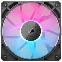 Corsair iCUE LINK RX120 RGB 120mm PWM Fans with iCUE LINK System Hub - Magnetic Dome Bearing - Triple Pack - Black