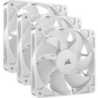 CORSAIR RS120 120mm PC Case Fan - Triple Pack, White