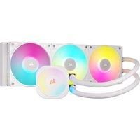 Corsair iCUE LINK TITAN 360 RX RGB Liquid CPU Cooler – 360mm AIO – 3x RX120 RGB Fans Included – Fits Intel LGA 1851/1700, AMD AM5/AM4 – iCUE LINK System Hub Included – White