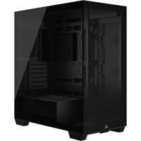 CORSAIR 3500X Mid-Tower ATX PC Case – Panoramic Tempered Glass – Reverse Connection Motherboard Compatible – No Fans Included – Black