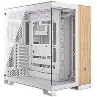 Corsair 6500X Bamboo Dual Chamber E-ATX Mid Tower Case - White