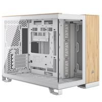 Corsair 2500X Bamboo Mid Tower Micro-ATX Case - White