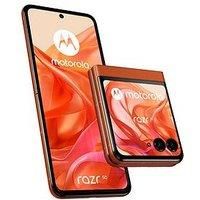 Motorola razr 50 (6.9" pOLED display, Corning Gorilla Glass, IPX8, 50MP AI camera, 90Hz, 30W TurboPower, Dolby Atmos, Android 14, 8/256 GB, 4200mAh, MediaTek Dimensity 7300X, SIM+eSIM), Spritz Orange