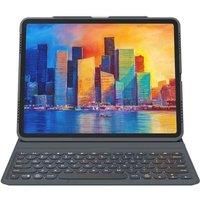 Zagg Pro Keys Keyboard & Case with Pencil Holder for iPad Pro 12.9-inch (3rd, 4th and 5th Gen), Backlit Laptop-Style Keys, QWERTY English UK, Black/Gray