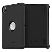 OtterBox Defender Case for iPad Pro 11" (1st gen/2nd gen/3rd gen/4th gen), Ultra-Rugged Protective Case with built in Screen Protector, 2x Tested to Military Standard, Black, No Retail Packaging