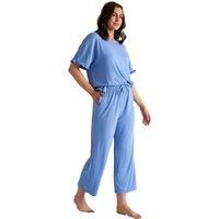 Bamboo Frill Tee Trouser Pyjama Set - 7 Sizes & 2 Colours
