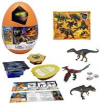 JURASSIC WORLD CAPTIVZ DOMINION SURPRISE EGG. DOMINION MOVIE EXCLUSIVE SUPER SIZED POP N LOCK DINOS. SAND, AMBER SAP, BIOSYN LAB SLIME