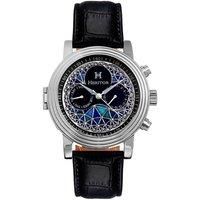 Legacy Leather-Band Watch with Day & Date