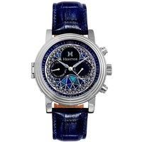 Legacy Leather-Band Watch with Day & Date