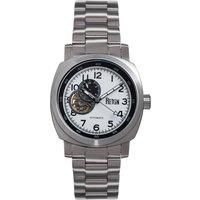 Reign Impaler Semi-Skeleton Bracelet Watch - White/SIlver