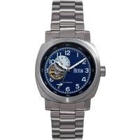 Reign Impaler Semi-Skeleton Bracelet Watch - Blue/Silver