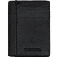 Breed Men's Chase Genuine Leather Front Pocket Wallet in Black