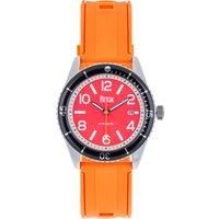 Gage Automatic Watch w/Date - Red/Orange