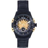 Reign Solstice Automatic Semi-Skeleton Watch - Black/Gold