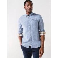 Barbour Linton Gingham Tailored Shirt - Navy