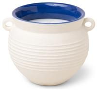 Paddywax Scented Candles Santorini Collection Greek-Inspired Candle in Matte Ceramic Jug, 240g, Cliff & Hinoki Wood