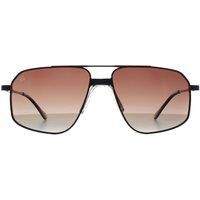 Aviator Caviar Black Brown Gradient Rico