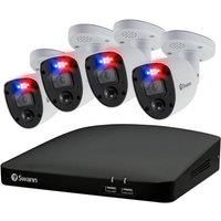 Swann CCTV System  8 Channel 4K DVR wtih 4 x 4K Enforcer Spotlight Analogue Bullet Cameras & 2TB HDD  works with Googl