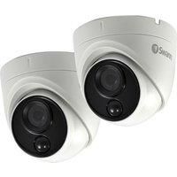 Swann 4K Ultra HD Thermal Colour Night Vision Analogue Dome Cameras  2 Pack