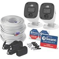 SWANN Enforcer SWPRO-1080MQBPK2-EU Full HD DVR Security Camera Kit - 2 Cameras, White