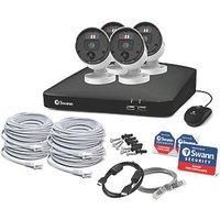 SWANN Enforcer SWNVK-890104-EU 8-channel 4K Ultra HD NVR Security System - 2 TB, 4 Cameras, Black,White