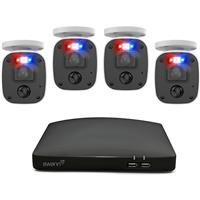DVR8-4680 8CH CCTV Recorder with 1TB HDD and 4x 2K PRO-2KMQB Bullet Swannforce Analogue CCTV Cams w Mic Recorder only (300mm x 230mm x 64mm)
