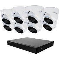SWANN AdvancedX SWNVK-16ADVANX8D 16-channel 4K Ultra HD NVR Security System - 2TB, 8 Dome Cameras, White,Black